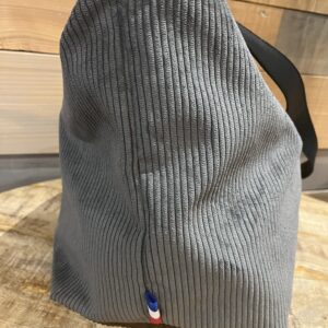 Sac city velours côtelé anthracite