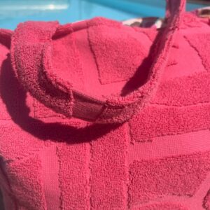 Sac de plage en éponge rose