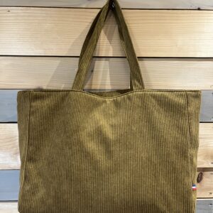 Sac cabas velours ocre