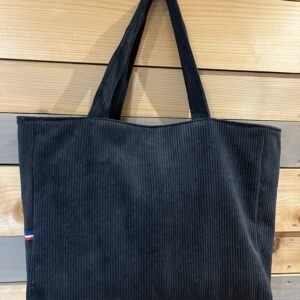 Sac cabas velours noir